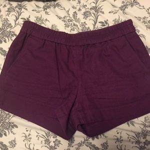 JCrew 3" Plum Shorts